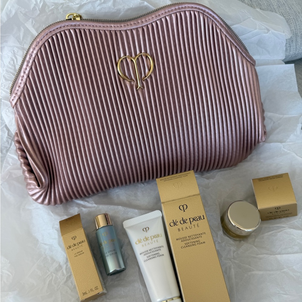 Cle de Peau luxury bag and skincare set